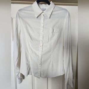 Armani Collezione made in Italy button-up dress shirt, size 10.